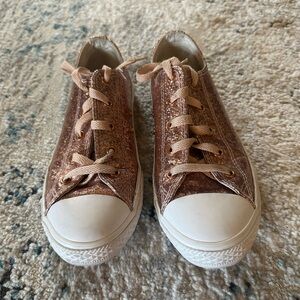 Junior 4 women’s 5.5/6 converse chuck taylor pink rose glitter shoes sneakers
